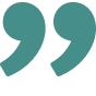 Double quotation marks in blue tone